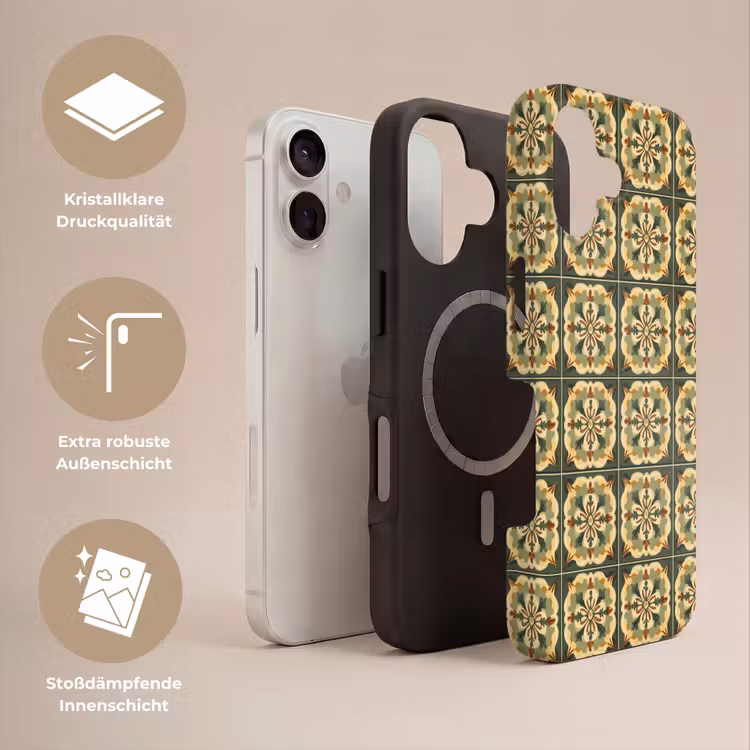 Ornament - Patroon - Groen Toughcase MagSafe Apple iPhone 17 klein 1017 -USP_Lagen_DE