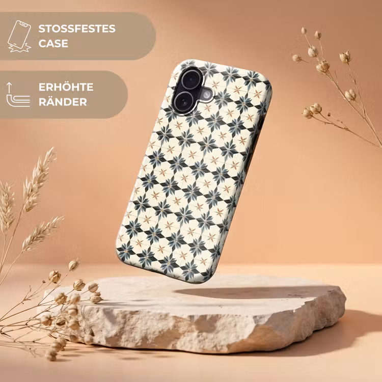 Sierlijk - Ornament - Blauw Toughcase MagSafe Apple iPhone 17 klein 1017 -USP_RandenV_DE