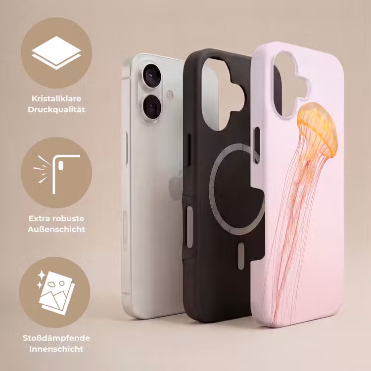 Sierlijk - Kwal - Roze Toughcase MagSafe Apple iPhone 17 klein -USP_Lagen_DE