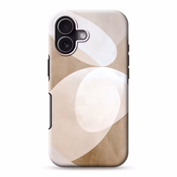 Ovale vormen - Transparant - Zachte overgang Toughcase MagSafe Apple iPhone 17 klein -3d
