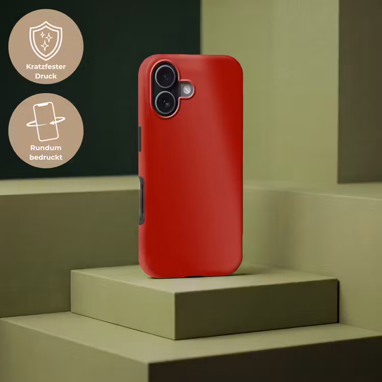 Oxblood - Maroon - Rood Toughcase MagSafe Apple iPhone 17 klein 1017 -USP_PrintM_DE