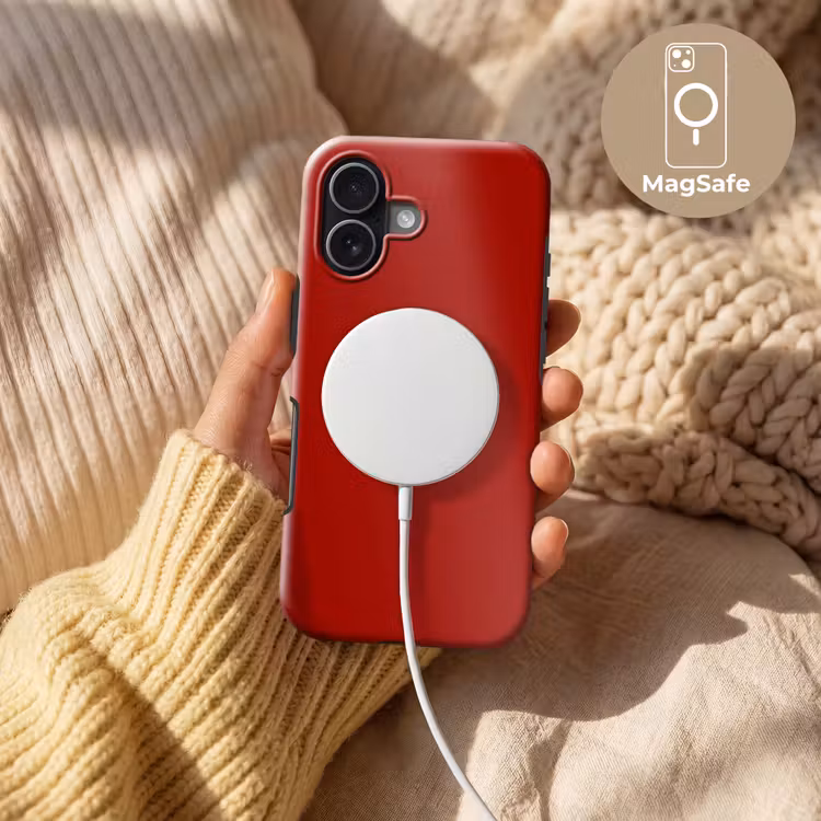 Oxblood - Maroon - Rood Toughcase MagSafe Apple iPhone 17 klein 1017 -USP_MagsafeV