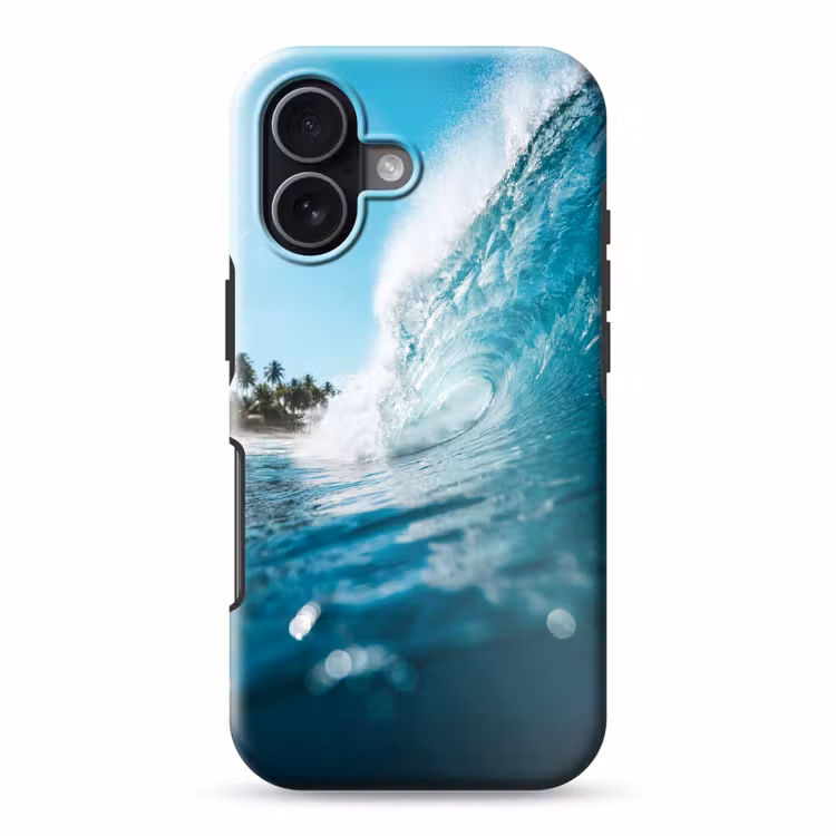 Oceaan - Golf - Strand - Natuur - Blauw Toughcase MagSafe Apple iPhone 17 klein -3d