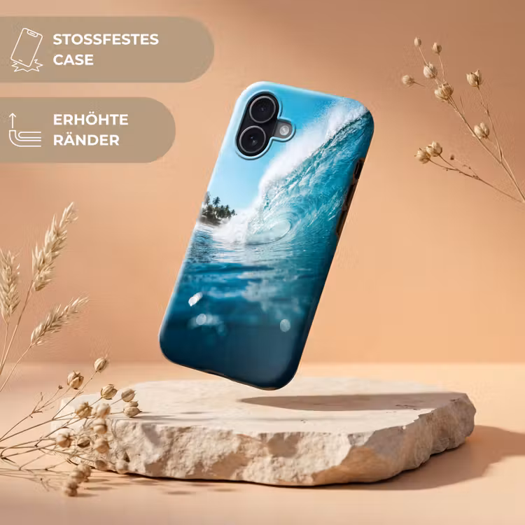 Oceaan - Golf - Strand - Natuur - Blauw Toughcase MagSafe Apple iPhone 17 klein -USP_RandenV_DE