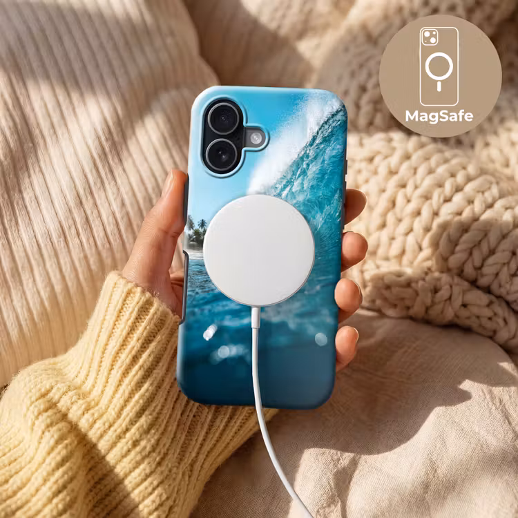Oceaan - Golf - Strand - Natuur - Blauw Toughcase MagSafe Apple iPhone 17 klein -USP_MagsafeV