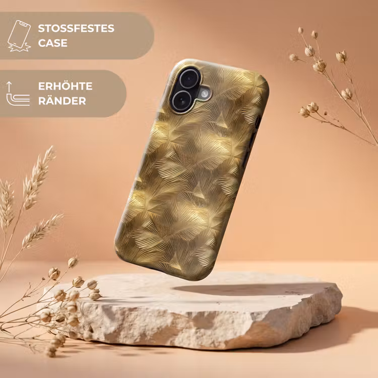 Palm - Waaier - Goud Toughcase MagSafe Apple iPhone 17 klein 1017 -USP_RandenV_DE