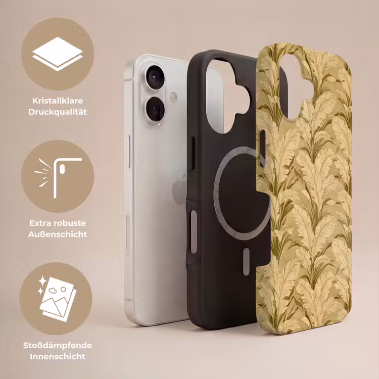 Palmbladeren - Klassiek - Groen Toughcase MagSafe Apple iPhone 17 klein 1017 -USP_Lagen_DE