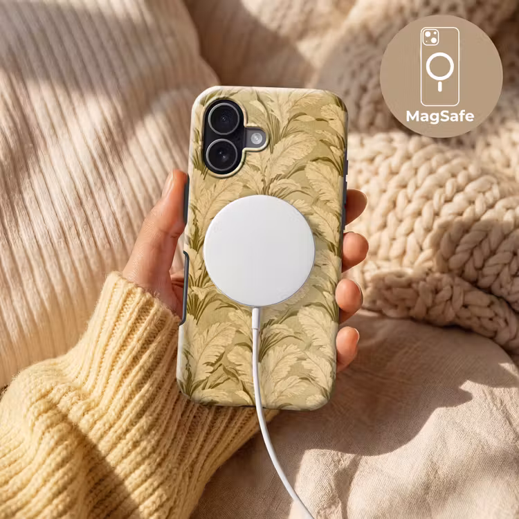 Palmbladeren - Klassiek - Groen Toughcase MagSafe Apple iPhone 17 klein 1017 -USP_MagsafeV