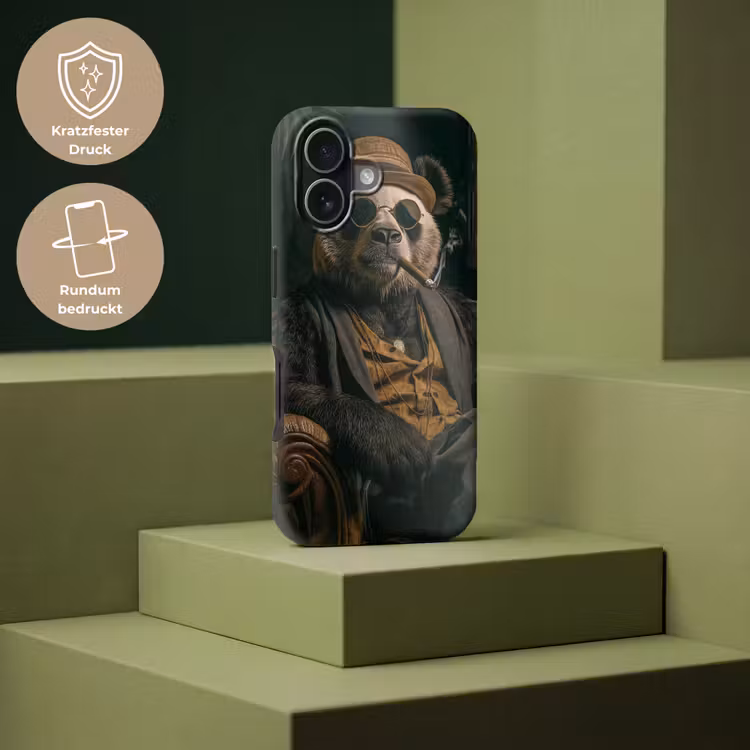Panda - Hoed - Bril - Pak Toughcase MagSafe Apple iPhone 17 klein -USP_PrintM_DE