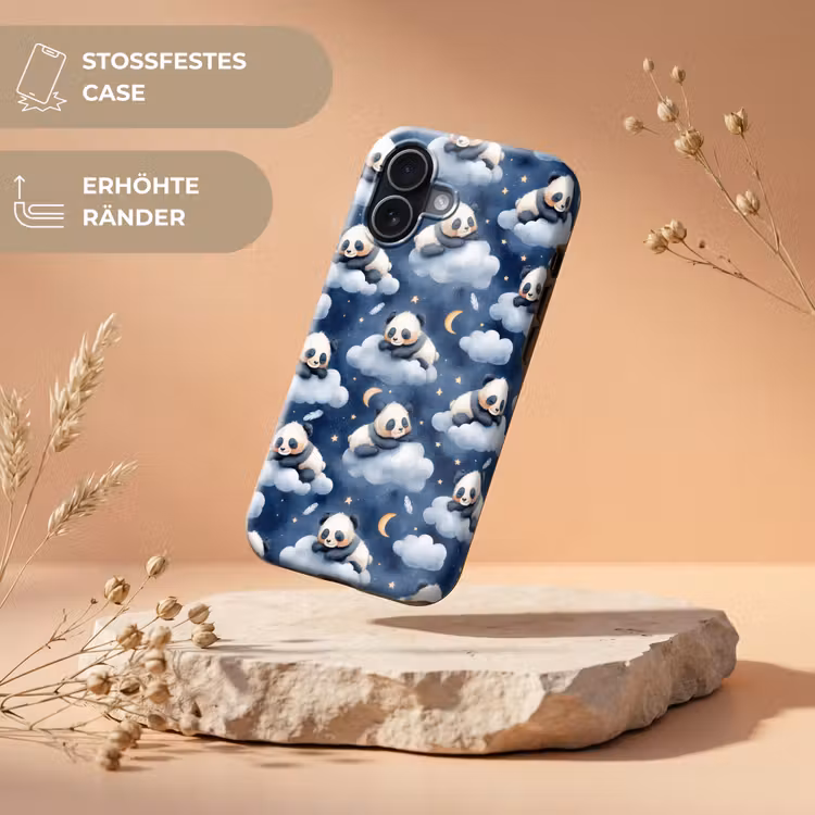 Panda's - Slapen - Blauw Toughcase MagSafe Apple iPhone 17 klein 1017 -USP_RandenV_DE