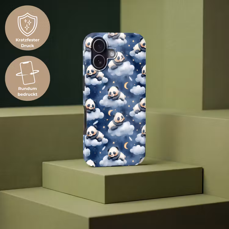 Panda's - Slapen - Blauw Toughcase MagSafe Apple iPhone 17 klein 1017 -USP_PrintM_DE