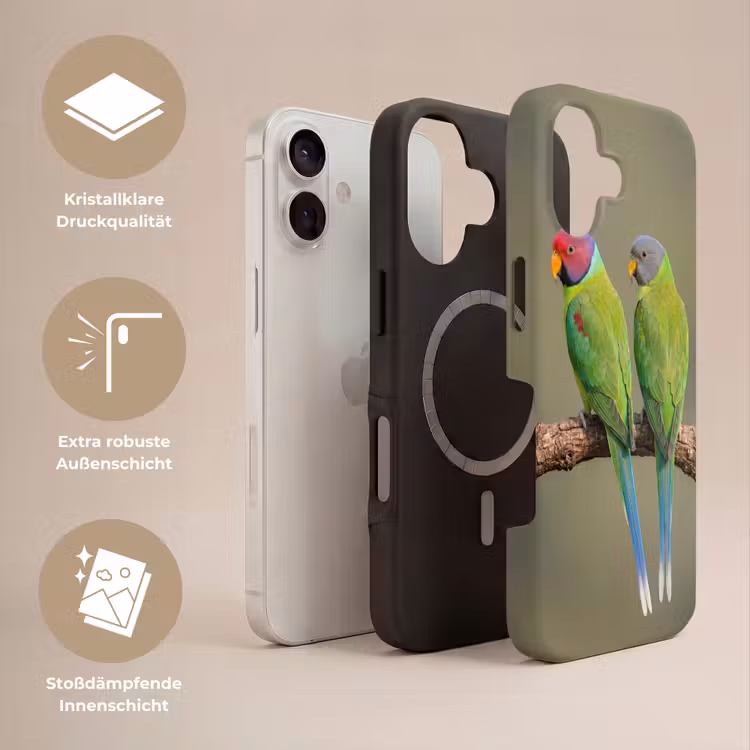 Papagaai - Tak - Natuur - Kleurrijk Toughcase MagSafe Apple iPhone 17 klein -USP_Lagen_DE