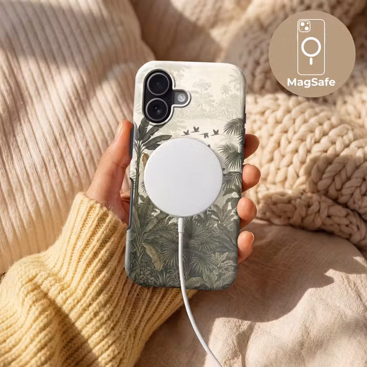Papagaaien - Jungle - Tropisch - Green Toughcase MagSafe Apple iPhone 17 klein -USP_MagsafeV