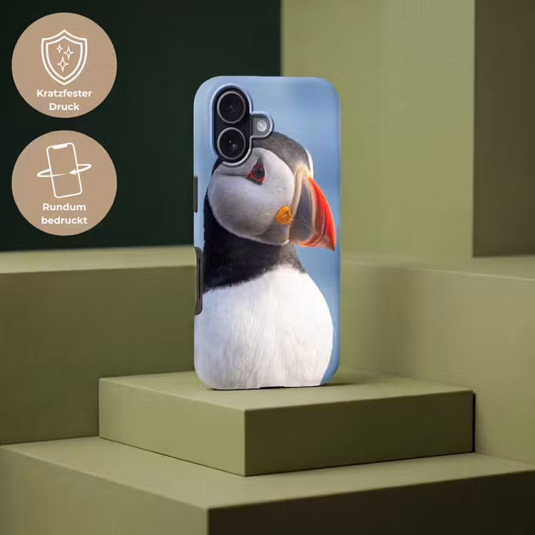 Papegaaiduiker - Portret - Natuur Toughcase MagSafe Apple iPhone 17 klein -USP_PrintM_DE