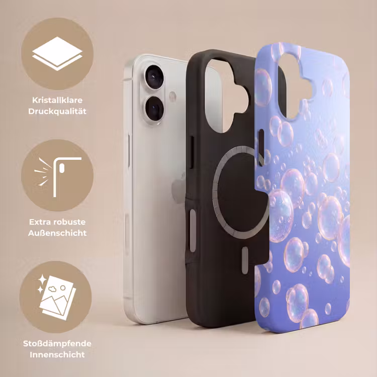 Pastel - Bubbels - Dromerig Toughcase MagSafe Apple iPhone 17 klein -USP_Lagen_DE