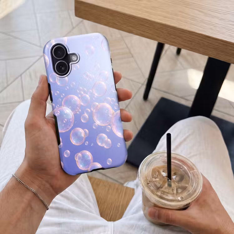Pastel - Bubbels - Dromerig Toughcase MagSafe Apple iPhone 17 klein -Sfeer1M