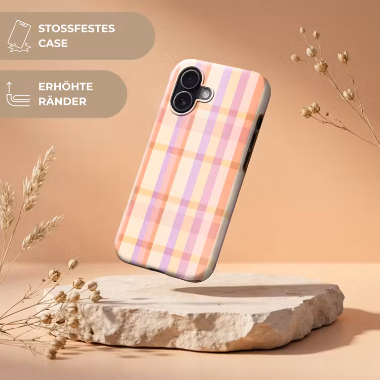 Pastel - uitpatroon - Geometrisch Toughcase MagSafe Apple iPhone 17 klein 1017 -USP_RandenV_DE