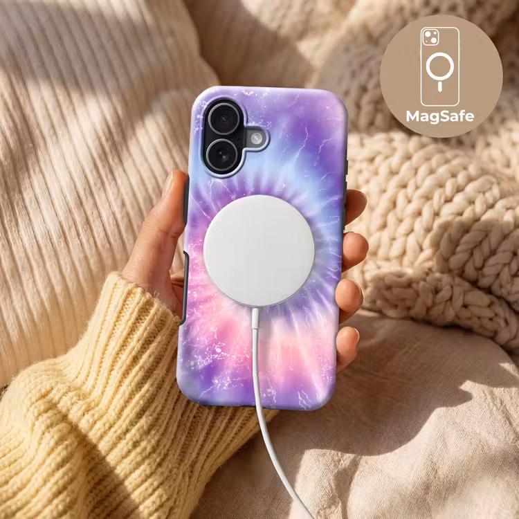 Pasteltinten - Paars - Spiraal - Marmer Toughcase MagSafe Apple iPhone 17 klein -USP_MagsafeV