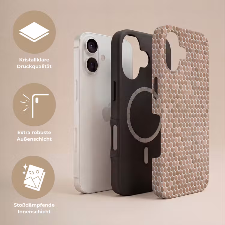 Penny - Mozaïek - Oudroze - Terracotta Toughcase MagSafe Apple iPhone 17 klein 1017 -USP_Lagen_DE