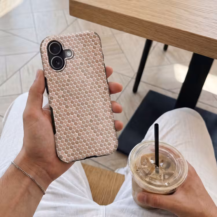 Penny - Mozaïek - Oudroze - Terracotta Toughcase MagSafe Apple iPhone 17 klein 1017 -Sfeer1M