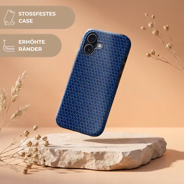 Penny - Mozaïek - Donkerblauw Toughcase MagSafe Apple iPhone 17 klein 1017 -USP_RandenV_DE