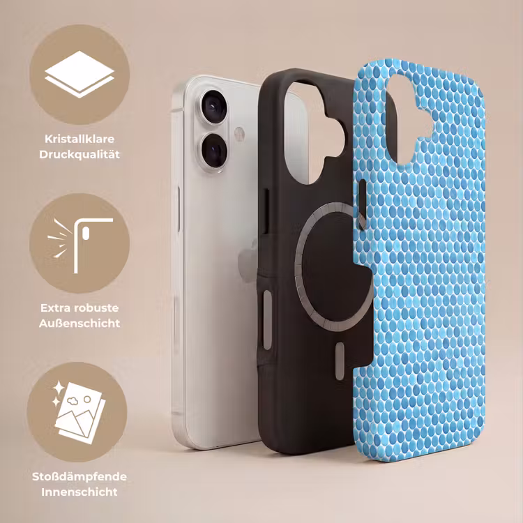 Penny - Mozaïek - Lichtblauw Toughcase MagSafe Apple iPhone 17 klein 1017 -USP_Lagen_DE