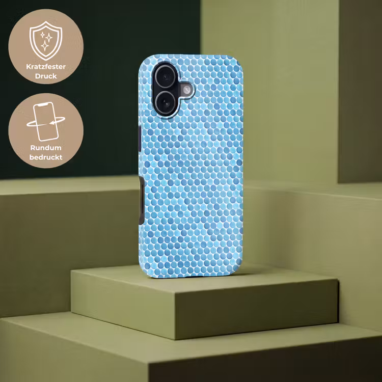 Penny - Mozaïek - Lichtblauw Toughcase MagSafe Apple iPhone 17 klein 1017 -USP_PrintM_DE