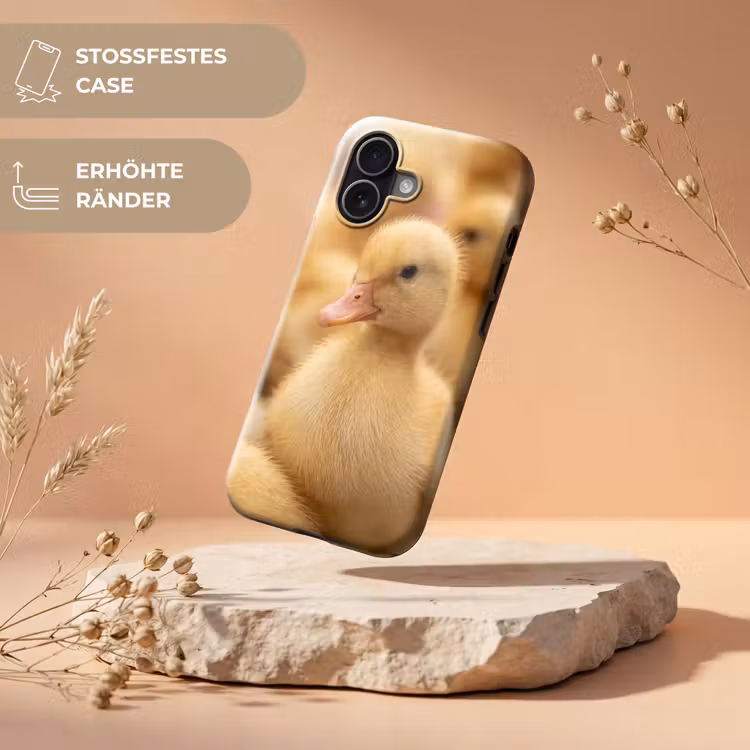 Pijltje - Eend - Natuur - Geel Toughcase MagSafe Apple iPhone 17 klein -USP_RandenV_DE