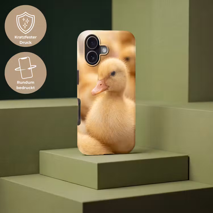 Pijltje - Eend - Natuur - Geel Toughcase MagSafe Apple iPhone 17 klein -USP_PrintM_DE