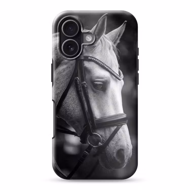 Paard - Schimmel - Portret Toughcase MagSafe Apple iPhone 17 klein -3d