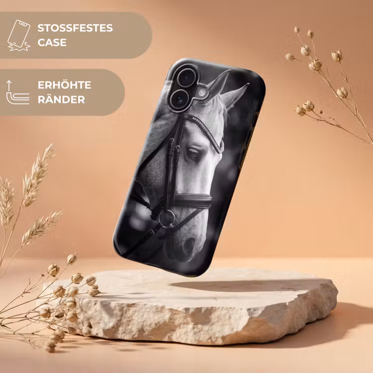 Paard - Schimmel - Portret Toughcase MagSafe Apple iPhone 17 klein -USP_RandenV_DE
