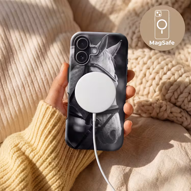 Paard - Schimmel - Portret Toughcase MagSafe Apple iPhone 17 klein -USP_MagsafeV