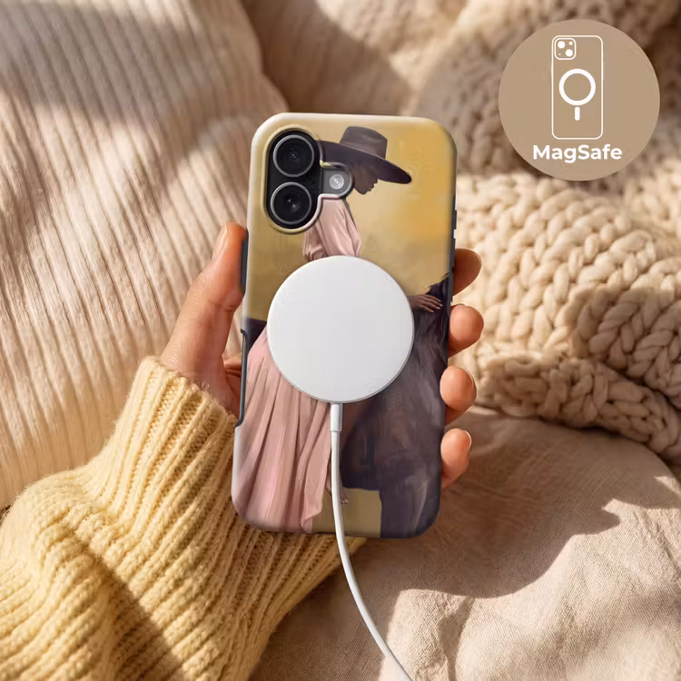 Paard - Klassiek - Oker Toughcase MagSafe Apple iPhone 17 klein -USP_MagsafeV