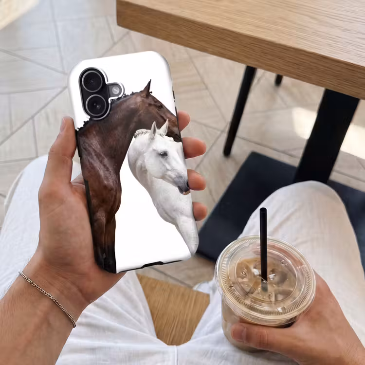 Paard - Modern - Balans Toughcase MagSafe Apple iPhone 17 klein -Sfeer1M