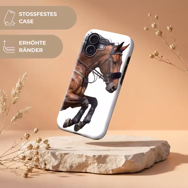 Paard - Springen - Modern Toughcase MagSafe Apple iPhone 17 klein -USP_RandenV_DE