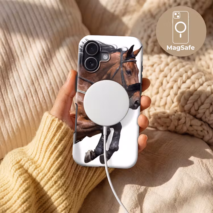 Paard - Springen - Modern Toughcase MagSafe Apple iPhone 17 klein -USP_MagsafeV