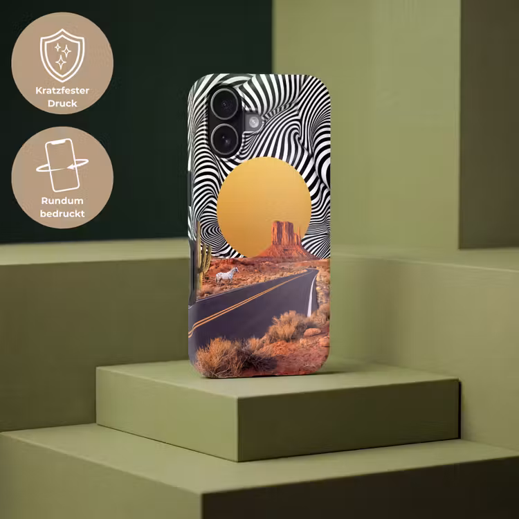 Handyhülle Toughcase - Pferd – Wüste – Natur - Paard - Woestijn - Natuur Toughcase MagSafe Apple iPhone 17 klein