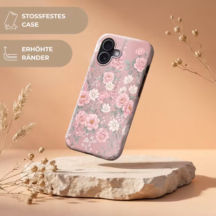 Pioenrozen - Vingerhoedskruid - Pink Toughcase MagSafe Apple iPhone 17 klein -USP_RandenV_DE