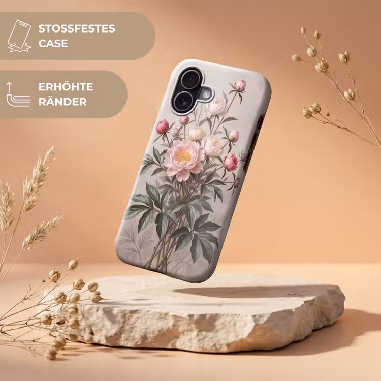 Pioenrozen - Boeket - Roze Toughcase MagSafe Apple iPhone 17 klein -USP_RandenV_DE