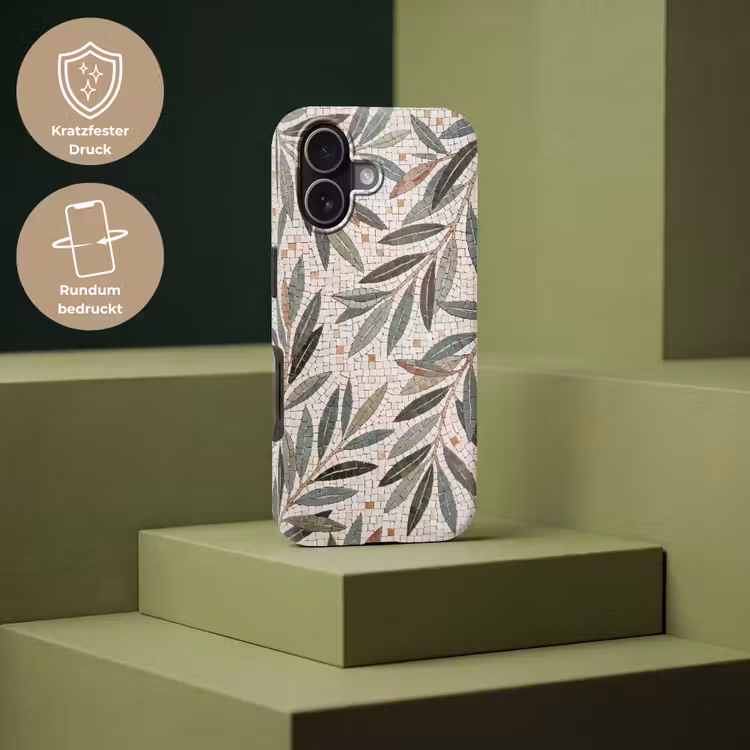 Plant - Blad - Mozaïek - Groen Toughcase MagSafe Apple iPhone 17 klein -USP_PrintM_DE