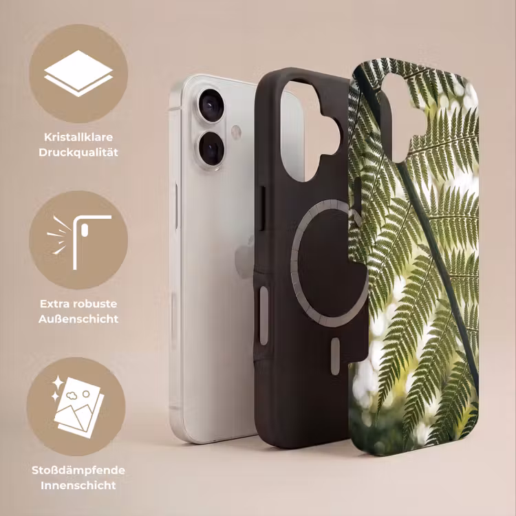 Plant - Blad - Natuur - Groen - Detail Toughcase MagSafe Apple iPhone 17 klein -USP_Lagen_DE