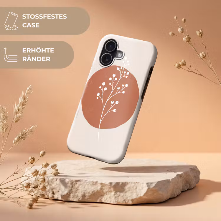 Plant - Tak - Abstract - Modern - Wit Toughcase MagSafe Apple iPhone 17 klein -USP_RandenV_DE