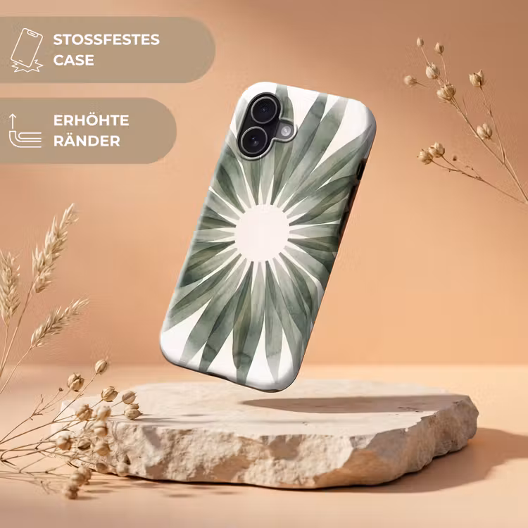 Planten - Abstract - Waterverf - Groen - Natuur Toughcase MagSafe Apple iPhone 17 klein -USP_RandenV_DE