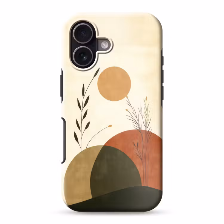 Planten - Abstract - Vormen Toughcase MagSafe Apple iPhone 17 klein -3d