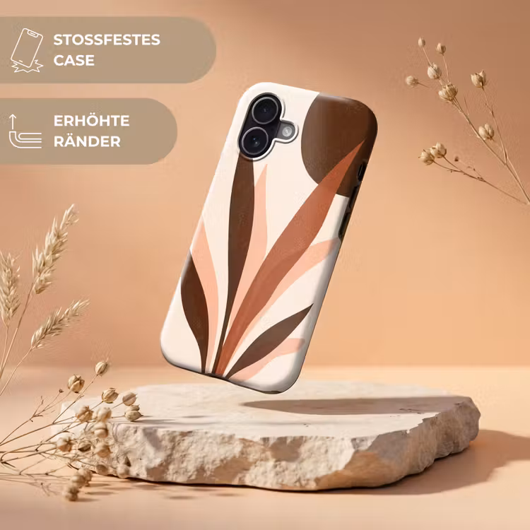 Planten - Abstract - Natuur - Bruin Toughcase MagSafe Apple iPhone 17 klein -USP_RandenV_DE