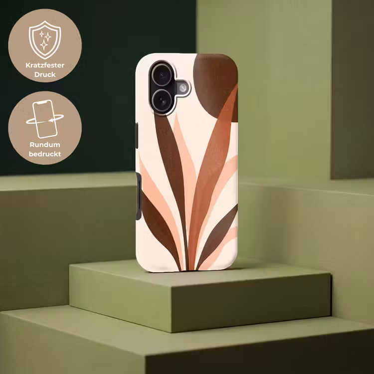 Planten - Abstract - Natuur - Bruin Toughcase MagSafe Apple iPhone 17 klein -USP_PrintM_DE