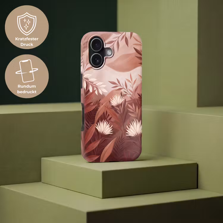 Planten - Bladeren - Botanisch - Modern - Bruin Toughcase MagSafe Apple iPhone 17 klein -USP_PrintM_DE