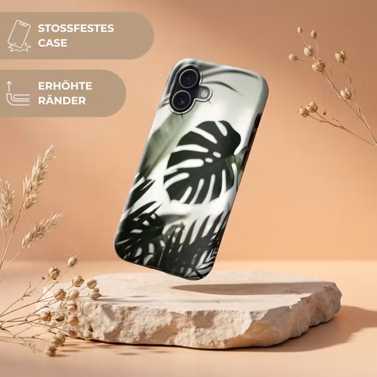 Planten - Bladeren - Natuur - Minimalistisch - Groen Toughcase MagSafe Apple iPhone 17 klein -USP_RandenV_DE