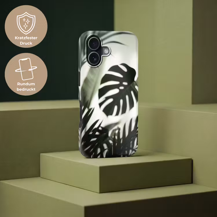 Planten - Bladeren - Natuur - Minimalistisch - Groen Toughcase MagSafe Apple iPhone 17 klein -USP_PrintM_DE