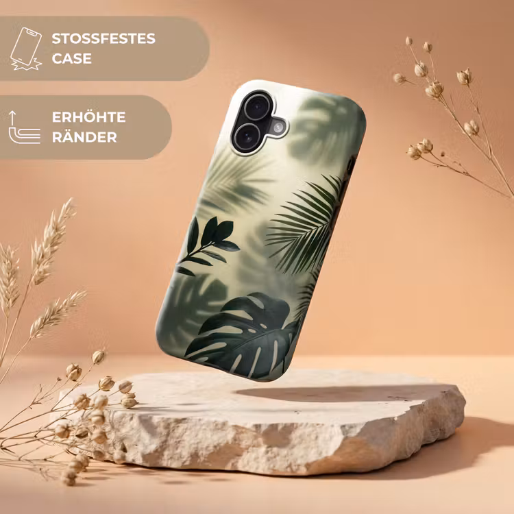 Planten - Bladeren - Schaduwen - Groen - Modern Toughcase MagSafe Apple iPhone 17 klein -USP_RandenV_DE